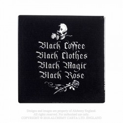 Alchemy Black Coffee Black Clothes... Ceramiczna Podkładka pod Kubek
