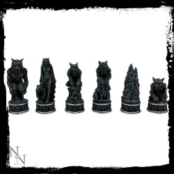 Vampire & Werewolf Chess Set 43 cm Szachy Nemesis Now