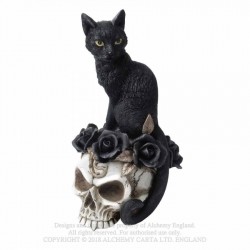 Alchemy Grimalkin's Ghost - Figurka Czaszka i Czarny Kot