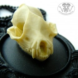Naszyjnik gotycki kamea czaszka nietoperza trójwymiarowa