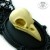 Naszyjnik gotycki kamea czaszka ptaka trójwymiarowa