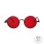 Okulary Retro Vampire Steampunk przeciwsłoneczne czerwone