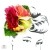 Retro Fascynator Róże i Magnolia Kwiaty do Włosów Pin-up