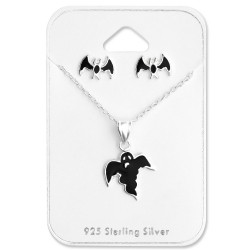 Srebrny zestaw na Halloween - SREBRO PRÓBY 925 Komplet Biżuterii