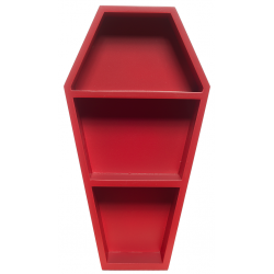 Półka Trumna Czerwona - Sourpuss Coffin Wall Shelf Red