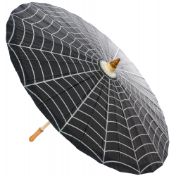 Parasolka letnia retro Pajęcza Sieć - Sourpuss Spiderweb Parasol
